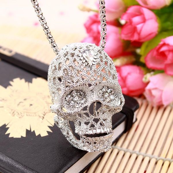 мода stereo череп ожерелье высокого качества инкрустированный rhinestone подвеска ювелирные изделия длинный свитер цепи ожерелье кулон череп, Bronze;silver
мода stereo череп ожерелье высокого качества инкрустированный rhinestone подвеска ювелирные изделия длинный свитер цепи ожерелье кулон череп, Bronze;silver