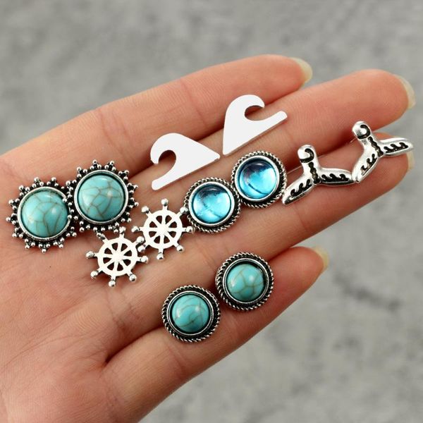 stud bonlavie combination navy series fish tail rudder blue treasure earring set, Golden;silver
stud bonlavie combination navy series fish tail rudder blue treasure earring set, Golden;silver