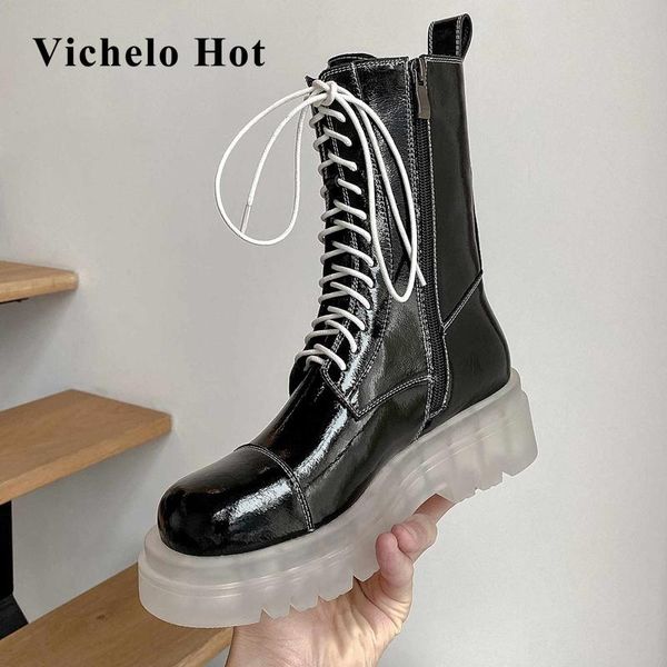 boots vichelo european style handmade round toe med heel zipper young lady daily wear keep warm mid-calf l91, Black
boots vichelo european style handmade round toe med heel zipper young lady daily wear keep warm mid-calf l91, Black