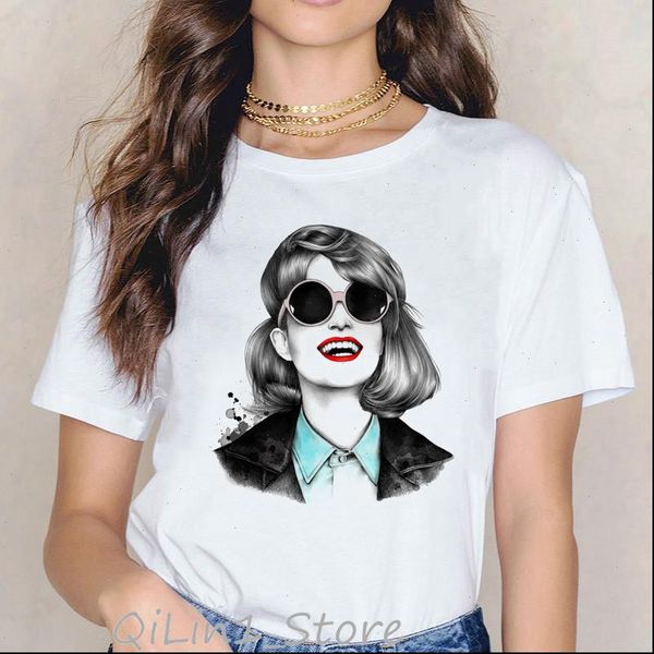 vogue blue eye shadow print t shirts for women summer haut femme korean style hipster cool streetwear punk aesthetic clothes, White
vogue blue eye shadow print t shirts for women summer haut femme korean style hipster cool streetwear punk aesthetic clothes, White