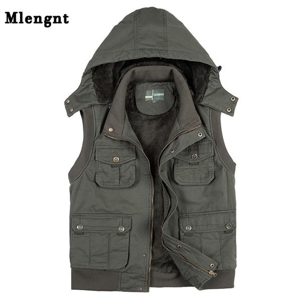 men's vests fleece hoodie multi pocket men vest for winter autun male thick warm parka travel khaki sleeveless waistcoat with many pock, Black;white
men's vests fleece hoodie multi pocket men vest for winter autun male thick warm parka travel khaki sleeveless waistcoat with many pock, Black;white