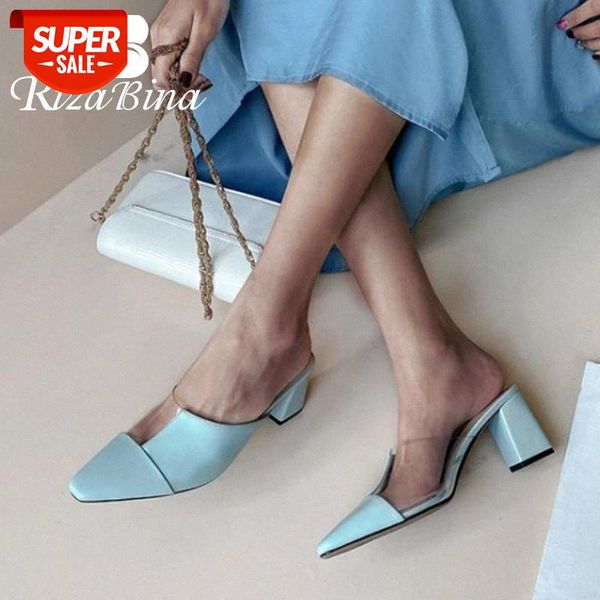 rizabina women pumps shoes fashion patchwork genuine leather shoes women square toe thick high heels slip on footwear size 33-40 #ti2m
rizabina women pumps shoes fashion patchwork genuine leather shoes women square toe thick high heels slip on footwear size 33-40 #ti2m