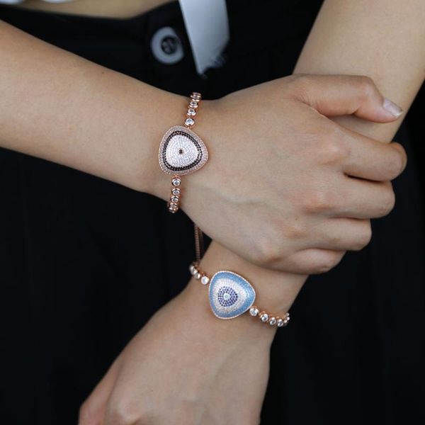 2021 fashion charm bezel tennis chain adjustable white black blue colorful cz lucky evil eye bangle bracelet for women jewelry, Golden;silver
2021 fashion charm bezel tennis chain adjustable white black blue colorful cz lucky evil eye bangle bracelet for women jewelry, Golden;silver