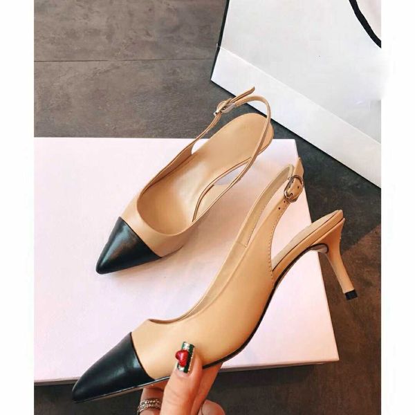 spring and summer 2020 new light mouth sheepskin single shoe women's high heel stiletto pointed shoes color matching baotou sandals, Black
spring and summer 2020 new light mouth sheepskin single shoe women's high heel stiletto pointed shoes color matching baotou sandals, Black