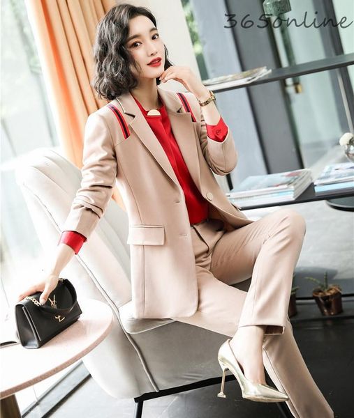 formal women business suits with 2 piece set pants and jackets coat for ladies office blazers styles professional pantsuits, White
formal women business suits with 2 piece set pants and jackets coat for ladies office blazers styles professional pantsuits, White