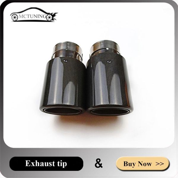 one piece auto exhaust pipes curly side glossy carbon fiber muffler nozzle tips 304 stainless steel universal car accessories1
one piece auto exhaust pipes curly side glossy carbon fiber muffler nozzle tips 304 stainless steel universal car accessories1