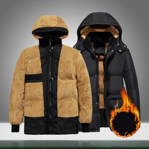 men's down & parkas zity winter jacket men warm thicken hooded parka coats mens zipper cotton -padded jackets waterproof casual fur ove, Black
men's down & parkas zity winter jacket men warm thicken hooded parka coats mens zipper cotton -padded jackets waterproof casual fur ove, Black