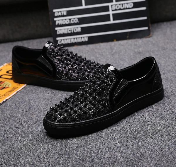 men loafers black diamond rhinestones spikes men shoes rivets casual flats sneakers wholesale
men loafers black diamond rhinestones spikes men shoes rivets casual flats sneakers wholesale