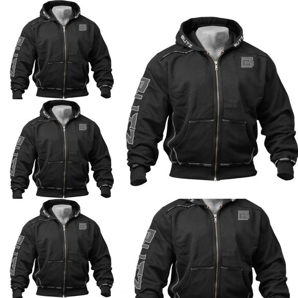 muscle brother autumn coat sweater winter plush hooded men's fitness leisure sports coat long sleeve men's sweater cardigan w44t1, Black
muscle brother autumn coat sweater winter plush hooded men's fitness leisure sports coat long sleeve men's sweater cardigan w44t1, Black