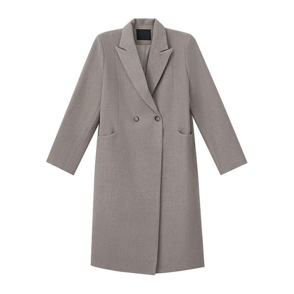 women's wool & blends 2021 korean version of the autumn and winter simple fashionable long sleeved solid color woolen suit jacket femal, Black
women's wool & blends 2021 korean version of the autumn and winter simple fashionable long sleeved solid color woolen suit jacket femal, Black