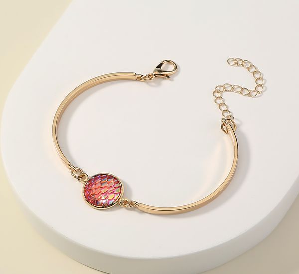 fashion custom explosion color resin fish scale bracelet bracelet simple imitation natural stone love jewelry elegant temperament round brac, Black
fashion custom explosion color resin fish scale bracelet bracelet simple imitation natural stone love jewelry elegant temperament round brac, Black