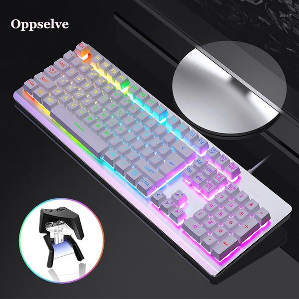 oppselves mechanical keyboard 104 keys anti-ghosting rgb backlit gaming keyboard blue black red switch wired usb for game lap
oppselves mechanical keyboard 104 keys anti-ghosting rgb backlit gaming keyboard blue black red switch wired usb for game lap