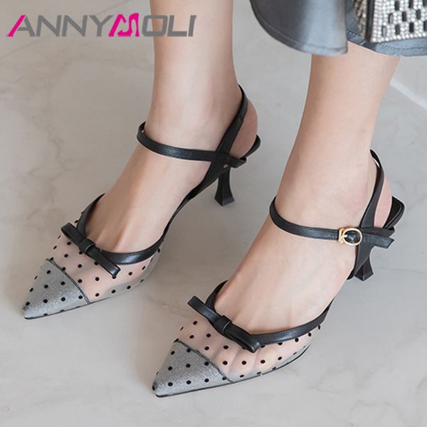 annymoli natural genuine leather slingbacks shoes pointed toe high heels bow stiletto heel pumps buckle strap ladies footwear 1007, Black;white
annymoli natural genuine leather slingbacks shoes pointed toe high heels bow stiletto heel pumps buckle strap ladies footwear 1007, Black;white