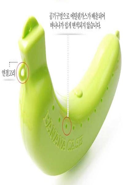 plastic banana protector container box holder case food lunch fruit storage box new style creative fruit storage box case bbyokj