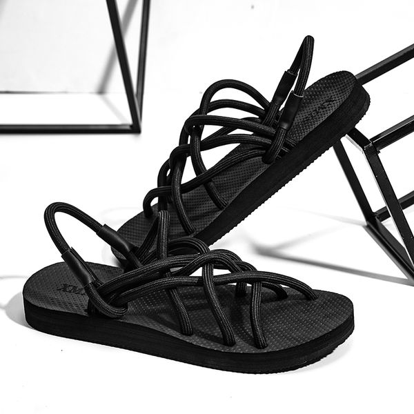 new summer men 39 s sandals hollow lightweight breathable casual gladiator rope for mens roman knit shoes black beach close toe t200420
new summer men 39 s sandals hollow lightweight breathable casual gladiator rope for mens roman knit shoes black beach close toe t200420