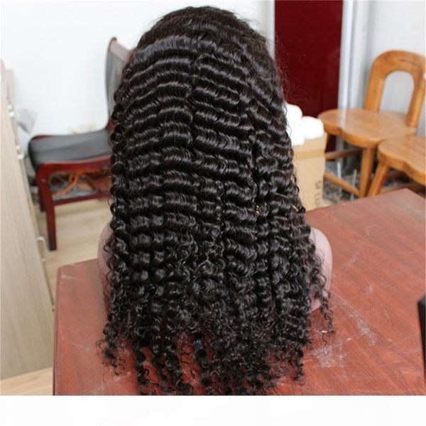 deep wave lace front natural color human hair remy hair nnprocessed virgin wig, Black;brown
deep wave lace front natural color human hair remy hair nnprocessed virgin wig, Black;brown