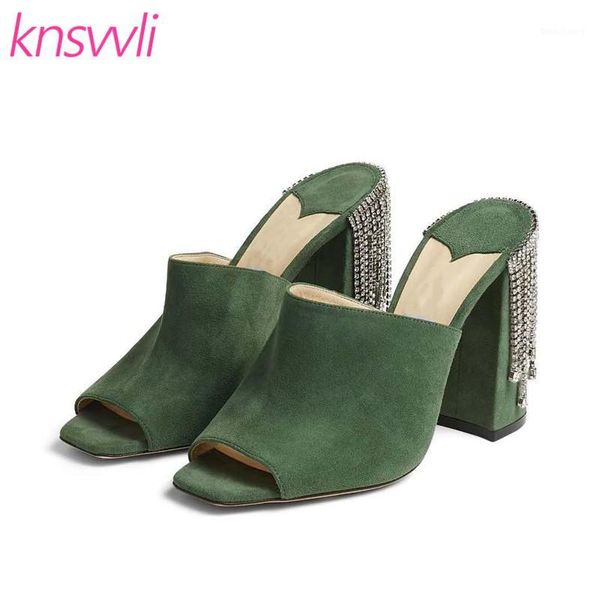 rhinestone fringed mules high heels women slippers designer suede leather slides summer sandals woman high heels party shoes1, Black
rhinestone fringed mules high heels women slippers designer suede leather slides summer sandals woman high heels party shoes1, Black