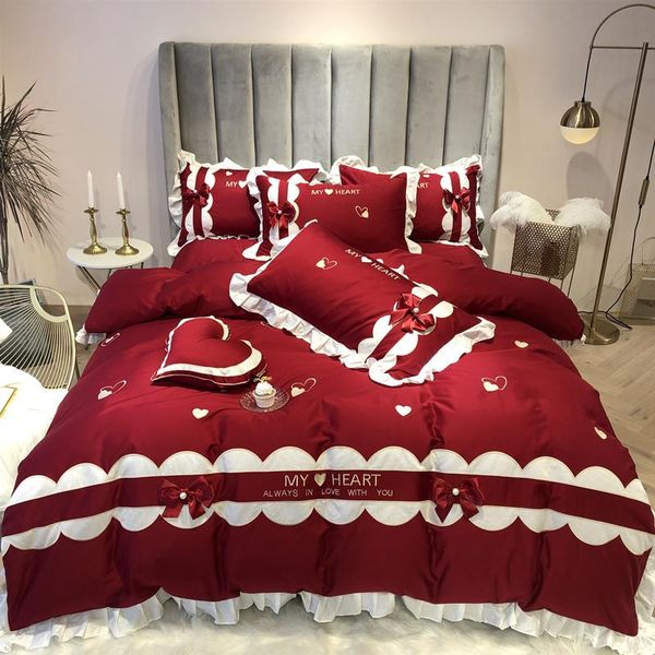 bedding sets red romantic wedding set size princess cotton bed linen duvet cover comforter double
bedding sets red romantic wedding set size princess cotton bed linen duvet cover comforter double