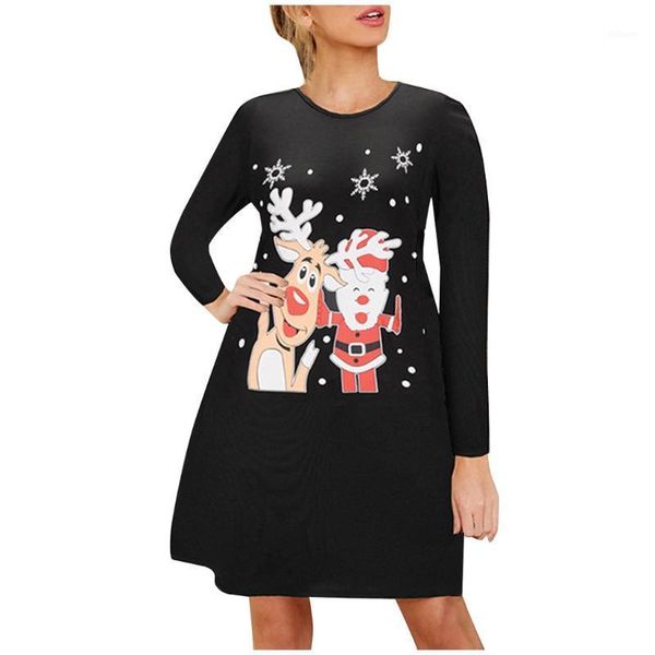 autumn winter christmas dress women long sleeve deer santa party dresses pullover christmas tree print casual o-neck vestidos1, Black;gray
autumn winter christmas dress women long sleeve deer santa party dresses pullover christmas tree print casual o-neck vestidos1, Black;gray
