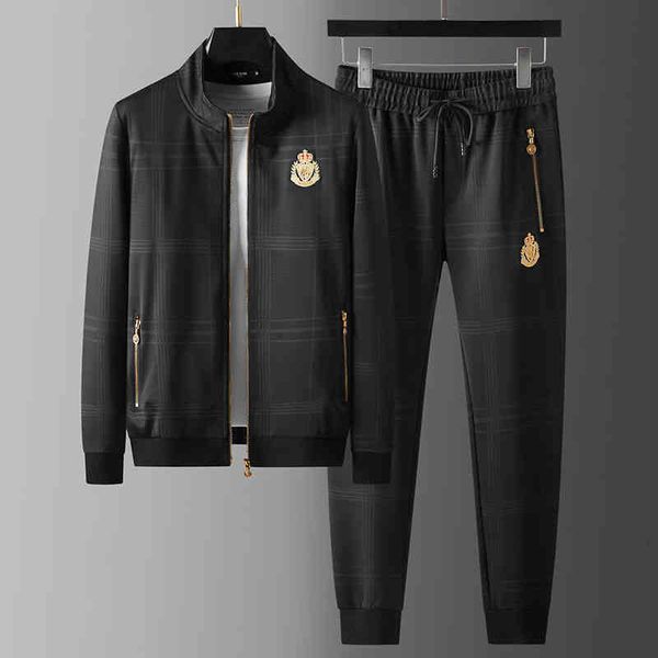 men's tracksuits casual sports cardigan stand collar suit youth light luxury fashion two-piece set spring and autumn men's wear i3, Gray
men's tracksuits casual sports cardigan stand collar suit youth light luxury fashion two-piece set spring and autumn men's wear i3, Gray