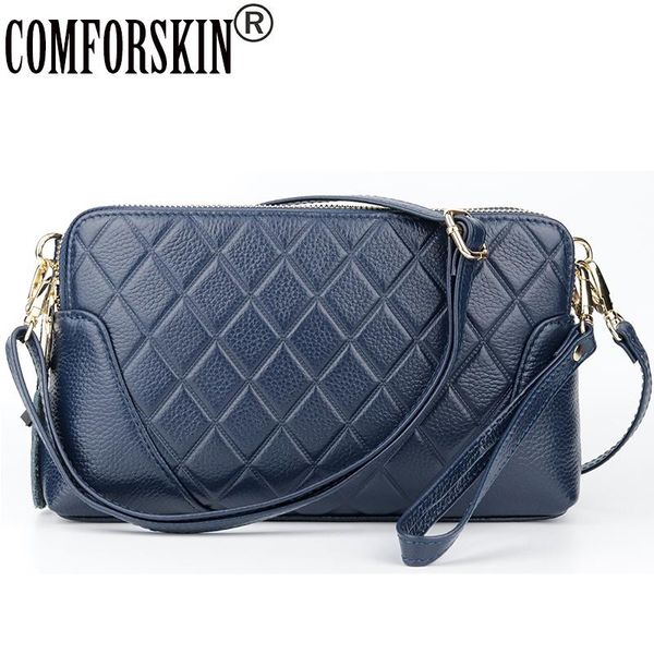 comforskin cowhide double zipper messenger bags 2020 new arrivals european and american geometric ladies cross-body bags
comforskin cowhide double zipper messenger bags 2020 new arrivals european and american geometric ladies cross-body bags