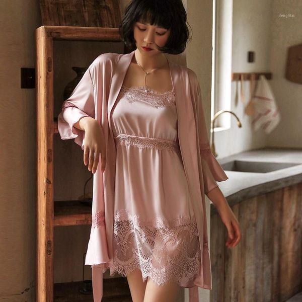 mechcitiz lace lady robe suit satin bride bridesmaid kimono bathrobe gown mini sleepwear pajamas sets intimate lingerie1, Black;red
mechcitiz lace lady robe suit satin bride bridesmaid kimono bathrobe gown mini sleepwear pajamas sets intimate lingerie1, Black;red
