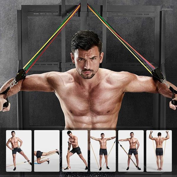 11 pcs/set latex resistance bands crossfit training body exercise yoga tubes pull rope expander up to 150 pounds resistance set1
11 pcs/set latex resistance bands crossfit training body exercise yoga tubes pull rope expander up to 150 pounds resistance set1