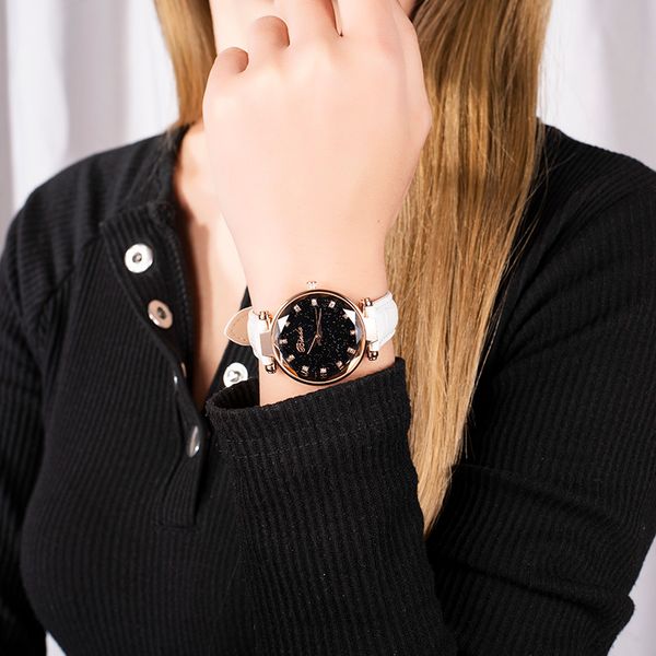 high grade temperament women watch simple belt waterproof women fashion trend stars diamond ladies quartz watch, Slivery;brown
high grade temperament women watch simple belt waterproof women fashion trend stars diamond ladies quartz watch, Slivery;brown
