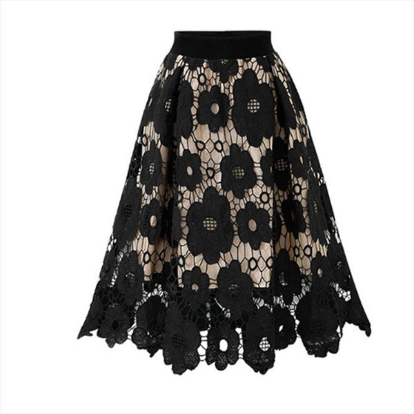 38 womens high waist elegant skirt crotch lace knee length ladies soft stretch flared printed skater tulle skirt midi skirts, Black
38 womens high waist elegant skirt crotch lace knee length ladies soft stretch flared printed skater tulle skirt midi skirts, Black