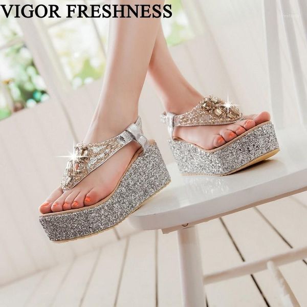 vigor freshness women's sandals summer shoes women platform sandals bling party lady stone shoes dress female sizes 48 49 my1821, Black
vigor freshness women's sandals summer shoes women platform sandals bling party lady stone shoes dress female sizes 48 49 my1821, Black