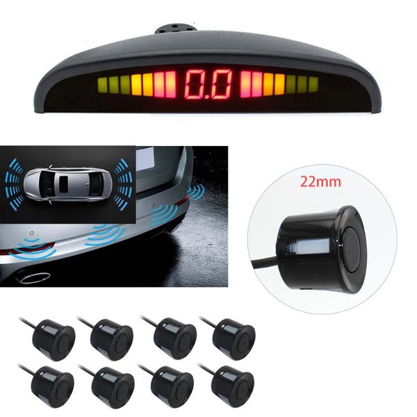 fonwoon front and rear parking sensors for car reversing parktronic 8 waterproof sensors kit led display 4 colors
fonwoon front and rear parking sensors for car reversing parktronic 8 waterproof sensors kit led display 4 colors
