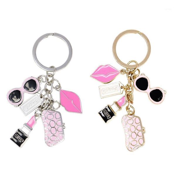 fashion exquisite keychain glasses wallet lipstick lips accessories creative small gifts ladies women bags key chain ornaments1, Silver
fashion exquisite keychain glasses wallet lipstick lips accessories creative small gifts ladies women bags key chain ornaments1, Silver