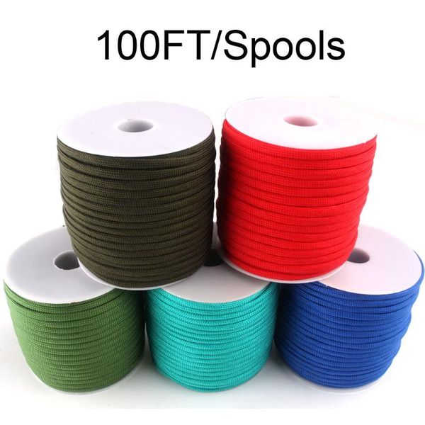 10pc/lot 100ft spools paracord 550 wind rope paracord parachute cord lanyard rope mil spec type iii 7 strand paracorde factory
10pc/lot 100ft spools paracord 550 wind rope paracord parachute cord lanyard rope mil spec type iii 7 strand paracorde factory