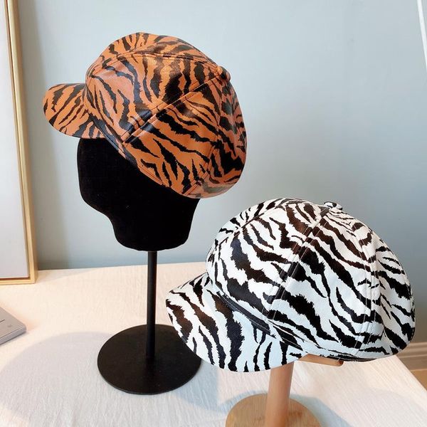 berets beret caps women casual boina pu leather zebra print octagonal hat fashion designer korean sboy cap spring fall artist hats, Blue;gray
berets beret caps women casual boina pu leather zebra print octagonal hat fashion designer korean sboy cap spring fall artist hats, Blue;gray