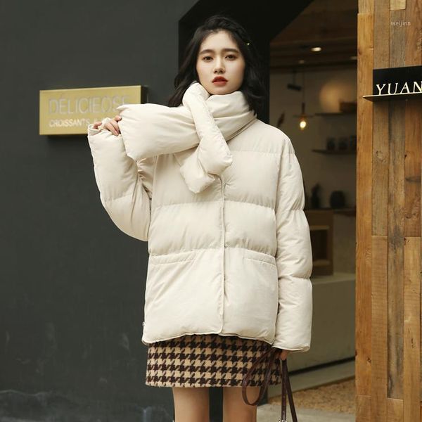 han edition ins will thicken warm scarf cotton-padded jacket new cotton-padded clothes women's wear loose single-breasted coat i1, Black
han edition ins will thicken warm scarf cotton-padded jacket new cotton-padded clothes women's wear loose single-breasted coat i1, Black