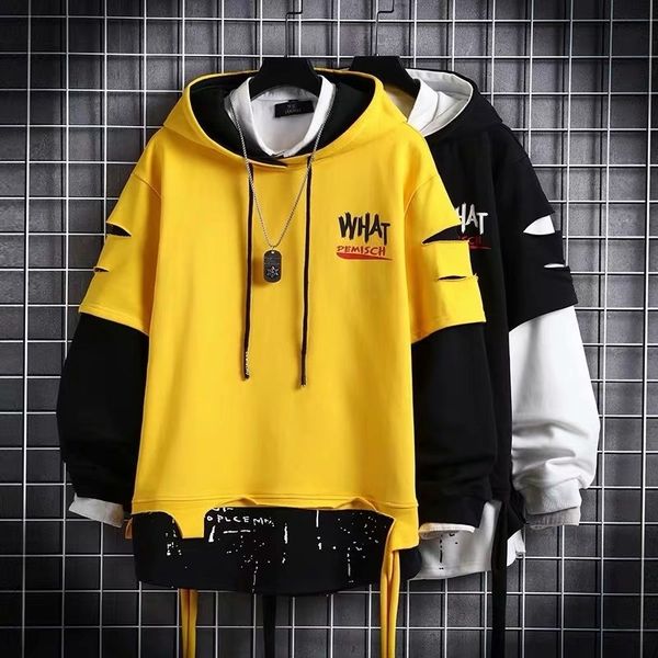 nmelw men's spring sweater and autumn hooded coat t-shirt korean style trendy ins sportswear couple student pullover clothes suit outfi, Black
nmelw men's spring sweater and autumn hooded coat t-shirt korean style trendy ins sportswear couple student pullover clothes suit outfi, Black