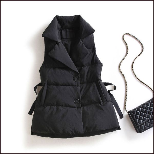 lapel women's mid long 19 autumn winter sweet waist down cotton vt coat, Black;white
lapel women's mid long 19 autumn winter sweet waist down cotton vt coat, Black;white