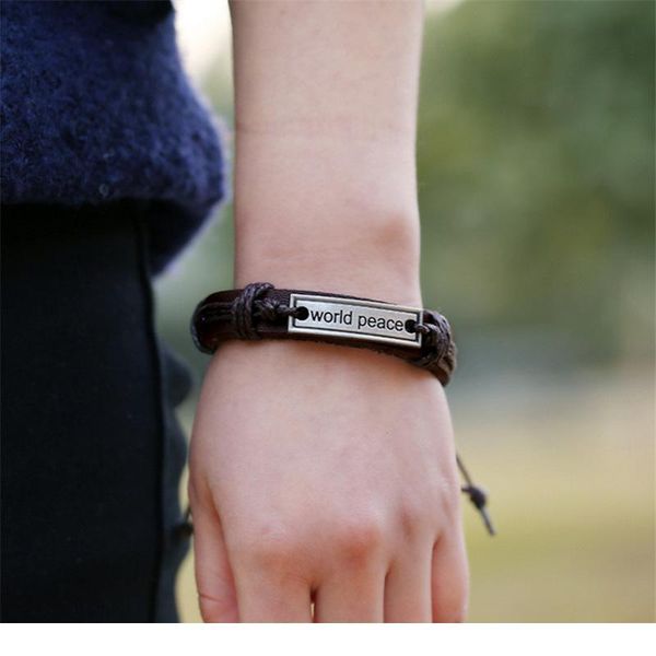 eif dock vintage nameplate charm bracelet for men world peace leather rope chain bracelets bangles friends jllivf
eif dock vintage nameplate charm bracelet for men world peace leather rope chain bracelets bangles friends jllivf
