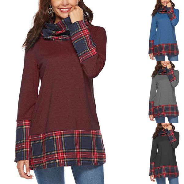 spot 2021 european and american spring and autumn fashion casual street long-sleeved plaid t-shirt sweater, Black
spot 2021 european and american spring and autumn fashion casual street long-sleeved plaid t-shirt sweater, Black