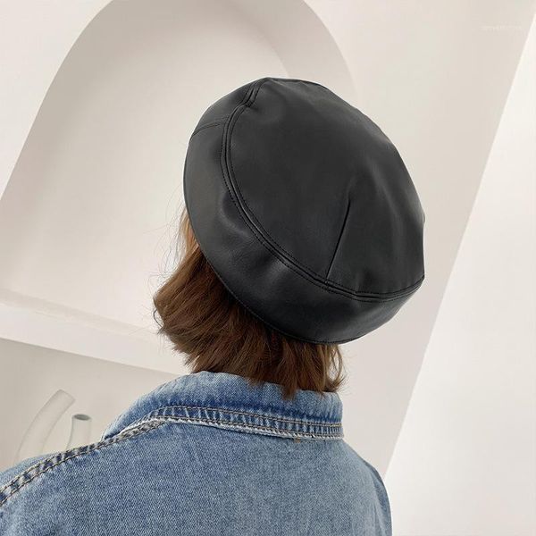 autumn winter women beret hat pu leather girls retro accessories lady hat beanie cap elegant vintage french painter1, Blue;gray
autumn winter women beret hat pu leather girls retro accessories lady hat beanie cap elegant vintage french painter1, Blue;gray