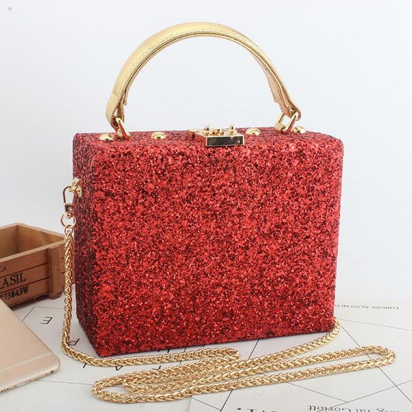 women sequin box evening bag diamond clutch bag luxury handbag banquet party purse women's shoulder
women sequin box evening bag diamond clutch bag luxury handbag banquet party purse women's shoulder