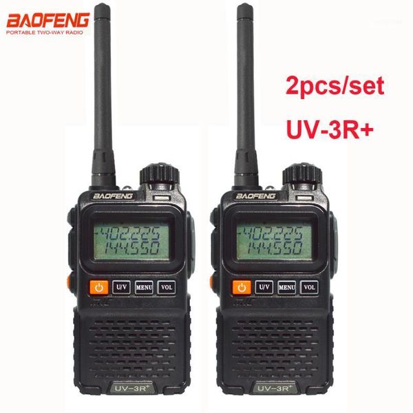 2pcs/set mini porket two-way radio walkie-talkie baofeng uv-3r+ dual band dual display two way radio handheld communicator uv3r1
2pcs/set mini porket two-way radio walkie-talkie baofeng uv-3r+ dual band dual display two way radio handheld communicator uv3r1
