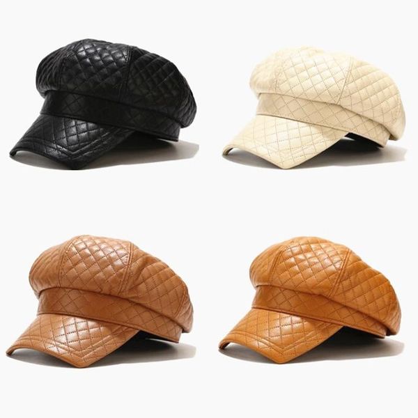 stingy brim hats ladies square visor navy hat women solid faux leather plaid sboy octagonal caps berets lvyi061, Blue;gray
stingy brim hats ladies square visor navy hat women solid faux leather plaid sboy octagonal caps berets lvyi061, Blue;gray