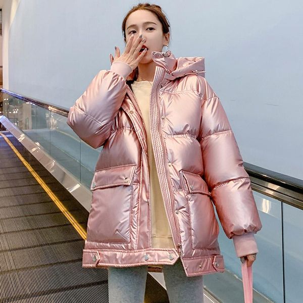 winter women parkas jackets fashion shiny thick warm hooded jacket coats 2021 big pocket styled outwear jacket size m-2xl, Black
winter women parkas jackets fashion shiny thick warm hooded jacket coats 2021 big pocket styled outwear jacket size m-2xl, Black