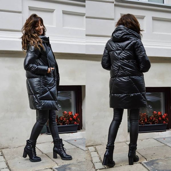 casual winter bubble coat women new solid color long hooded black glossy parkas clothes midi puffer jackets female outwear 201110
casual winter bubble coat women new solid color long hooded black glossy parkas clothes midi puffer jackets female outwear 201110