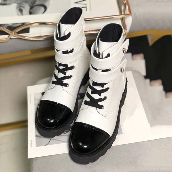 2020 shoes woman leather boots round toes low heels boots lace-up buckle ankle platform, Black
2020 shoes woman leather boots round toes low heels boots lace-up buckle ankle platform, Black