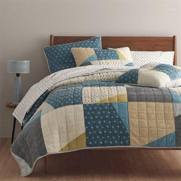 comforters & sets chausub handmade patchwork quilt set 3pcs washed cotton quilted bedspread american bed cover quilts king size coverlet set
comforters & sets chausub handmade patchwork quilt set 3pcs washed cotton quilted bedspread american bed cover quilts king size coverlet set