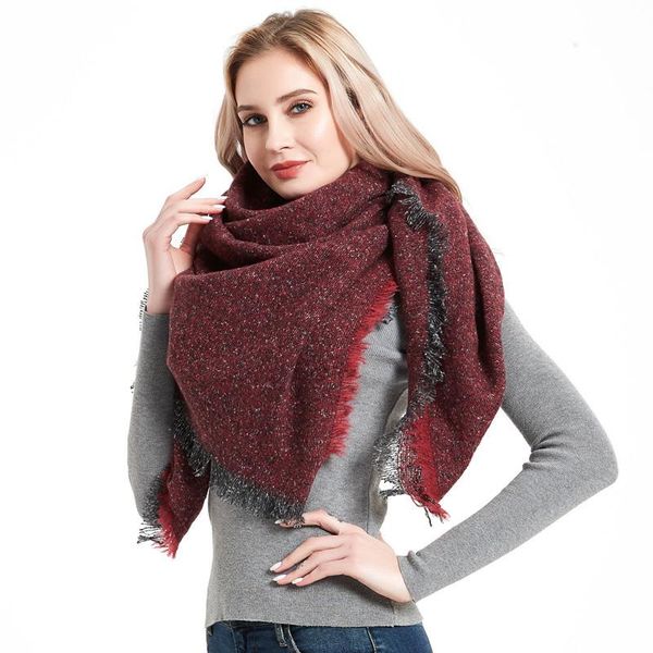 sparsil women thick knitted scarf winter neck protection square shawl soft blanket short tassel scarves hijab female, Blue;gray
sparsil women thick knitted scarf winter neck protection square shawl soft blanket short tassel scarves hijab female, Blue;gray