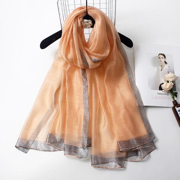 scarves autumn femme silk scarf women solid gold long soft wrap ladies shawl veil, Blue;gray
scarves autumn femme silk scarf women solid gold long soft wrap ladies shawl veil, Blue;gray