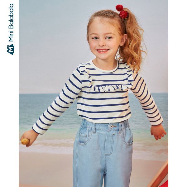 mini bababala girls long-sleeved t-shirt 2020 spring and autumn new children cotton western-style bottoming sweater 1005, Blue
mini bababala girls long-sleeved t-shirt 2020 spring and autumn new children cotton western-style bottoming sweater 1005, Blue